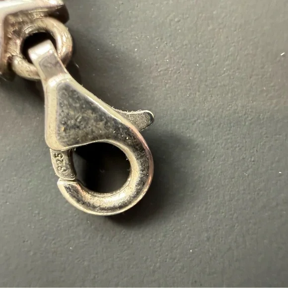 Sterling Silver & Diamond Star Bracelet